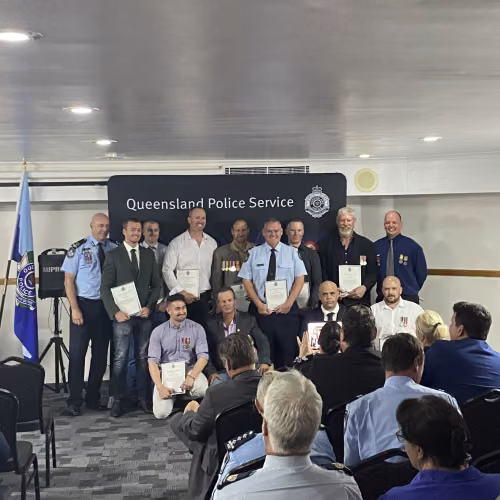 QRAT CQ team at QPS awards ceremony