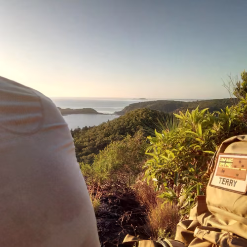 Peak of mountain at sunrise QLD trackers
